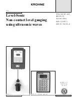 KROHNE LEVEL-SONIC BM90 Series Installation And Operating Instructions Manual preview