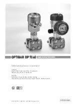 Preview for 1 page of KROHNE OPTIBAR DP 7060 Supplementary Instructions Manual