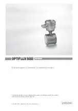 Preview for 1 page of KROHNE OPTIFLUX 5000 Handbook