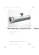 Preview for 1 page of KROHNE OPTIMASS 2000 Handbook