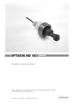 Preview for 1 page of KROHNE OPTISENS IND 1000 Handbook