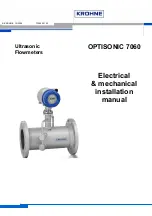 KROHNE OPTISONIC 7060 Electrical & Mechanical Installation Manual preview