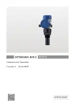 Предварительный просмотр 1 страницы KROHNE OPTISOUND 3010 C Handbook