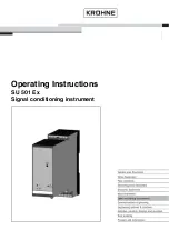 Preview for 1 page of KROHNE SU 501 Ex Operating Instructions Manual