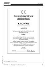 Предварительный просмотр 29 страницы KROHNE SU 600 Ex Operating Instructions Manual