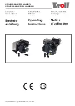 Kroll KG/UB100 Operating Instructions Manual предпросмотр