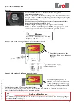 Preview for 35 page of Kroll KG/UB100 Operating Instructions Manual