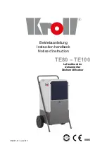 Kroll TE 80 Instruction Handbook Manual preview