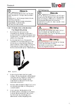 Preview for 9 page of Kroll TE120 Instruction Handbook Manual