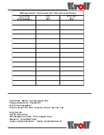 Preview for 16 page of Kroll W 401-L Instruction Handbook Manual