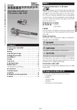 Krom Schroder ZAI Operating Instructions Manual preview