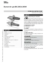 Preview for 1 page of krom schroeder BIC 100 Operating Instructions Manual