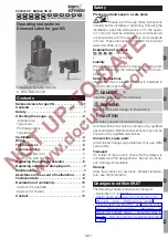 Preview for 1 page of krom schroeder VG 10/15-65 Operating Instructions Manual