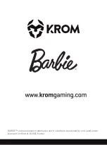 Preview for 8 page of KROM Barbie KANDY User Manual