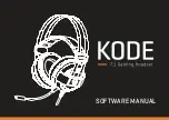 Preview for 1 page of KROM KODE Software Manual