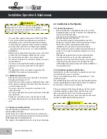 Preview for 4 page of KROMBACH TUFSEAT Performance Series Installation, Operation And Maintenance Manual