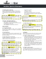 Preview for 6 page of KROMBACH TUFSEAT Performance Series Installation, Operation And Maintenance Manual