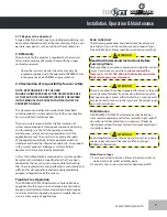 Preview for 7 page of KROMBACH TUFSEAT Performance Series Installation, Operation And Maintenance Manual