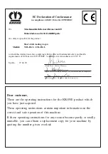 Предварительный просмотр 2 страницы Krone 4XL-RGL Operating Instructions Manual