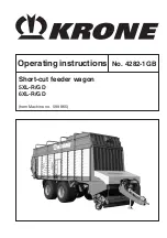 Предварительный просмотр 1 страницы Krone 5XL-GD Operating Instructions Manual