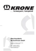 Preview for 126 page of Krone 5XL-GD Operating Instructions Manual