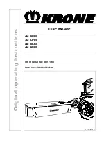 Krone AM 203 S Original Operating Instructions preview