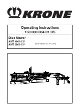 Preview for 1 page of Krone AMT 4000 CV Operating Instructions Manual