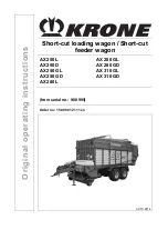 Krone AX 250 D Original Operating Instruction preview