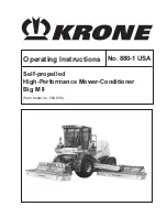 Krone Big M II Operating Instructions Manual preview