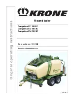 Preview for 1 page of Krone Comprima CF 155 XC Original Operating Instructions