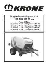 Krone Comprima F 125 Original Operating Manual предпросмотр