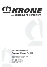 Preview for 234 page of Krone Comprima F 125 Original Operating Manual