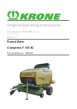 Krone Comprima F 155 XC Original Operating Instructions preview