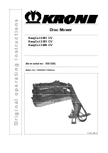 Krone EasyCut 2801 CV Operating Instructions Manual preview