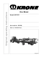 Krone EasyCut 6210 CV Original Operating Instructions preview