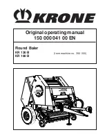 Krone KR 130 B Original Operating Manual preview