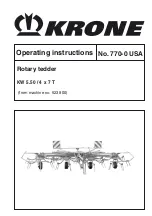 Krone KW 5.50 / 4 x 7 T Operating Instructions Manual предпросмотр