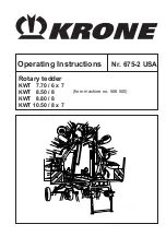 Preview for 1 page of Krone KWT 10.50/8x7 Operating Instructions Manual