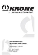 Preview for 136 page of Krone Round Pack 1250 Original Operating Instructions