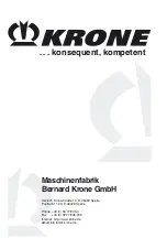 Предварительный просмотр 262 страницы Krone Swadro 2000 Original Operating Instructions