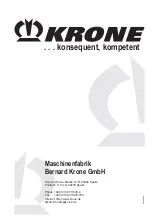 Предварительный просмотр 38 страницы Krone Swadro 35 Operating Instructions Manual