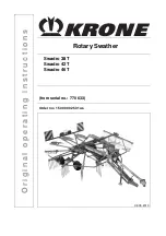 Krone Swadro 38 T Original Operating Instructions preview