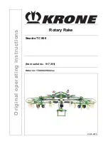 Preview for 1 page of Krone Swadro TC 880 Operating Instructions Manual