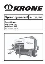 Preview for 1 page of Krone Vario Pack 1510 Operating Manual