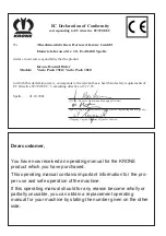 Preview for 2 page of Krone Vario Pack 1510 Operating Manual