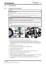 Preview for 41 page of Krone Vendro 680 Operating Instructions Manual