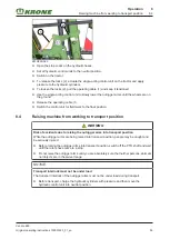 Preview for 59 page of Krone Vendro 680 Operating Instructions Manual