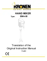 Preview for 1 page of Kronen EMA-55 Instruction Manual