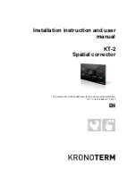 Предварительный просмотр 1 страницы Kronoterm KT-2 Installation Instructions And User Manual