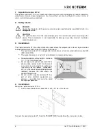 Предварительный просмотр 3 страницы Kronoterm KT-2 Installation Instructions And User Manual